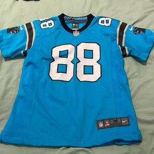 Carolina Panthers Blue Nike NFL Nike Greg Olsen youth jersey size medium